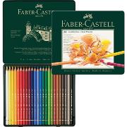 Crayons de couleur Polychromos Boîte métal 24 couleurs Faber Castell