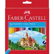 Crayons de Couleur Château Etui 24 couleurs Faber Castell