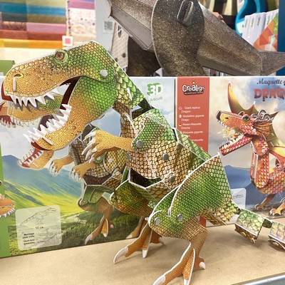 [Maquette] Dinosaure et Dragon Géants Articulés en carton à construire