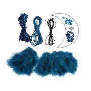 Attrape Rêves Lune Bleue 15,5 x 10,5 cm Kit de Fabrication