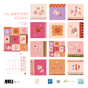 Calendrier mural 2026 Sandrine Djellil 12 illustrations 30X30 cm Blue Art Editions