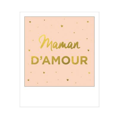 Carte postale Polaroid Maman d'amour 10x12 cm Kiub