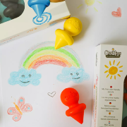 Coffret Premiers Crayons Cire Ergonomiques dès 12 mois 9 couleurs Crealign