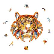 Puzzle en Bois Tigre Captivant 105 pièces 24x22 cm XS Coffret bois Creatif Wood