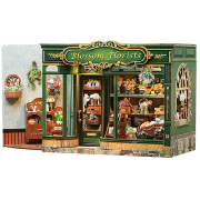 Kit Maquette Corner Blossom Florists 21x13x17 cm Boutique Fleuriste avec Ouverture latérale Cutebee