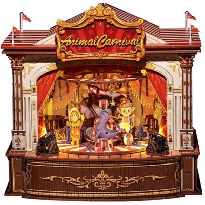 Kit Maquette Théâtre Carnaval des Animaux 22x18x22 cm Boite à Musique TTCB501 Cutebee
