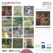 Calendrier mural 2024 Le Jardin dans l'Art 12 illustrations 16 mois 30X30 cm Ed Desastre