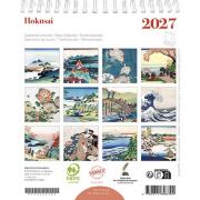 Mini-Calendrier Chevalet 2027 Hokusai 12 illustrations 14X16 cm Ed du Désastre
