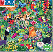 Puzzle 1000 pièces Forêt amazonienne Amazon rainforest 58.5x58.5cm Eeboo
