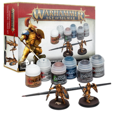 Set Peinture Vindictors Eternels de l'Orage 2 Figurines et 6 pots Warhammer Age Of Sigmar