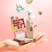 Mini-Kit Maquette Bois Maison miniature Salle de Jeu Lovely Room 7x7x9 cm DS027 Rolife