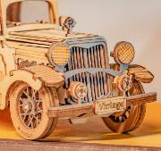 Maquette Bois Voiture Ancienne 16cm Puzzle 3D de 167 pièces TG504 Rolife
