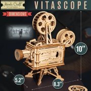 Maquette en bois Projecteur de Films 25 cm 183 pièces Vitascope LK601 Rokr