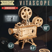 Maquette en bois Projecteur de Films 25 cm 183 pièces Vitascope LK601