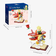 Briques de construction Le Petit Prince Avion rouge  H 14 cm Starry Ride Plane Pantasy
