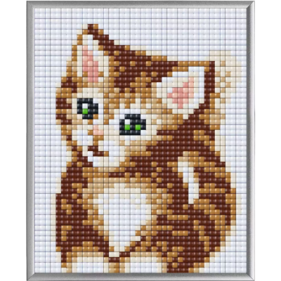 Kit Tableau en Pixels XL Chaton 20x25 cm 2000 Pixels XL Pixel Hobby