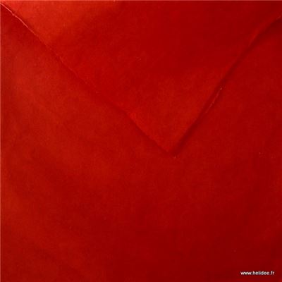 Papier népalais uni couleur Rouge Feuille 50x75 cm Lokta Fait-main