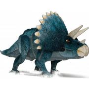 Dinosaure Tricératops en carton à construire 26cm Maquette 3D et Livre Sassi Junior