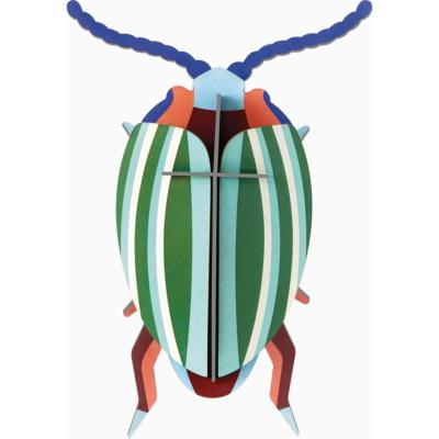 Insecte Scarabée Raimbow Leaf Beetle en carton 15 cm Décoration 3D Studioroof