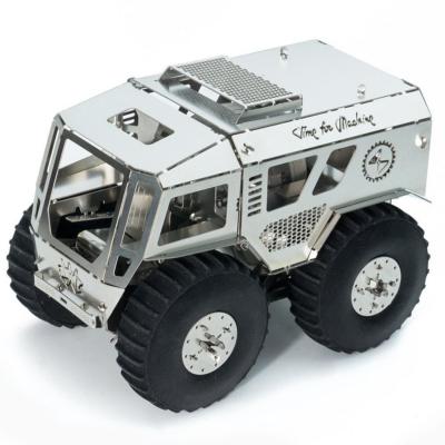 Maquette Métal Voiture Tout-terrain Sherp In 11.5m xx pièces Inox Inertiel Time For Machine