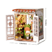 Kit Maquette 3D à fabriquer Coin Secret Fleuri 15x14x18 cm TGE04 Secret Bloomy Nook 246 pièces Miniature Rolife