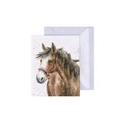 Carte miniature Tête de Cheval 9x7 cm Wrendale