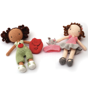 Kit Crochet Poupée Iris  H 19cm Collab Ligne Rétro Graine créative