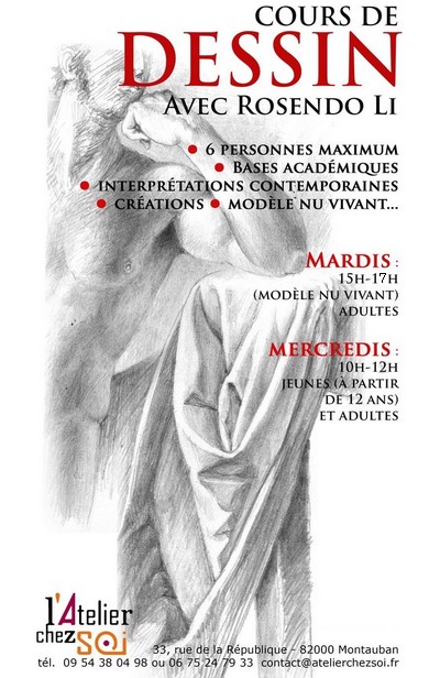 [Termin] Cours de Dessin avec Rosendo Li Anne 2021-2022