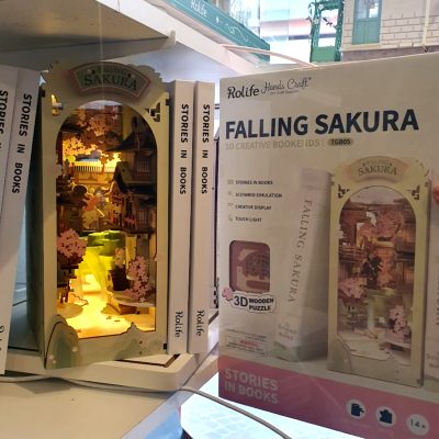 [Book nook] Kit Maquette serre-livre Cerisier falling sakura 