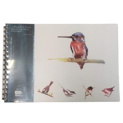 Carnet Aquarelle Oiseau 20x29cm 14 feuilles 300g Spirale L'Atelier du Papier