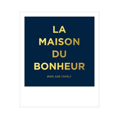 Carte postale Polaroid La maison du bonheur10x12 cm Kiub