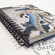 Agenda perpétuel Grues Japonaises Spirale 230p 17.5x21.5 cm Semainier Ed Desastre