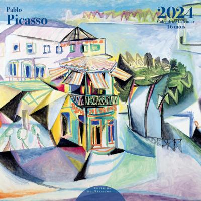 Calendrier mural 2024 Pablo Picasso 12 illustrations 16 mois 30X30 cm
