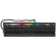 Crayons de couleur Black Edition 72 couleurs Mine tendre Trousse roulée Faber Castell