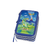 Trousse à 3 compartiments Garnie 3 zips Dinosaure Faber Castell