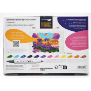 Kit Coloriage Mystère City Sunset 12 Marqueurs Acrylique Graph'It Go et 8 Cartes