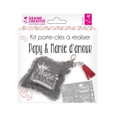 Kit Porte-Clés à coudre Papy et Mamie Graine créative