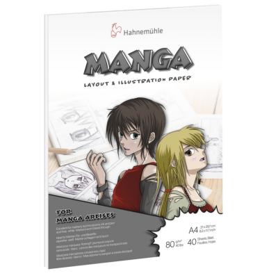 Bloc de Papier Manga Layout & Illustration 80g A4 40 feuilles Hahnemuhle