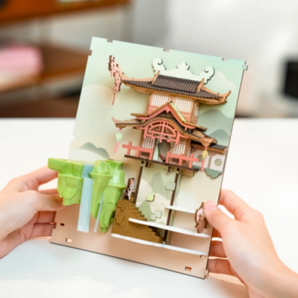 Kit maquette ruelle book nook Falling Sakura