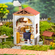 Kit Maquette Bois Ville miniature Cuisine Flavor Kitchen 8.5x6.2x15.5 cm DS011 Rolife