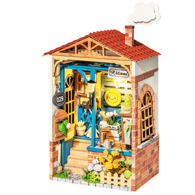 Kit Maquette Bois Ville miniature Cours de Rêve Dream Yard 8.6x6.4x15.5 cm