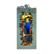 Kit Maquette Book Nook à fabriquer Magic House 18x10x25 cm TGB03 Serre-livres Ruelle 3D miniature