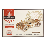 Maquette Bois Voiture Grand Prix V8 19cm Puzzle 3D de 220 pièces MC401 Rokr