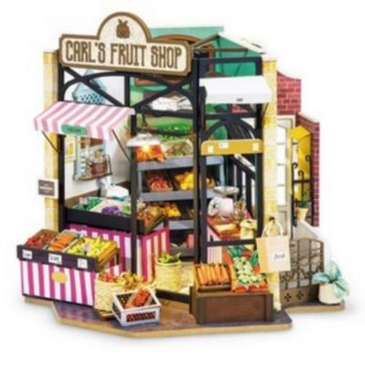 Kit Maquette 3D Boutique Primeur à fabriquer Carl's Fruit Shop 22 cm