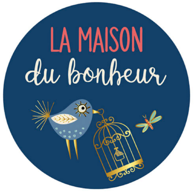 Magnet rond 56mm Petits Messages La Maison du Bonheur