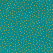 Papier Népalais Lokta Petits Pois Turquoise Motif Ocre Feuille 50x75 cm