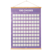Poster à gratter 100 Choses à Faire dans sa Vie 50x70 cm Opari