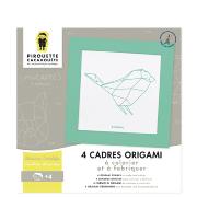 Kit créatif 4 Cadres Origamis à colorier et fabriquer