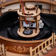 Kit Maquette Carrousel Classique Puzzle 3D Bois Musical et Lumineux 265 pièces AMC01 Rolife