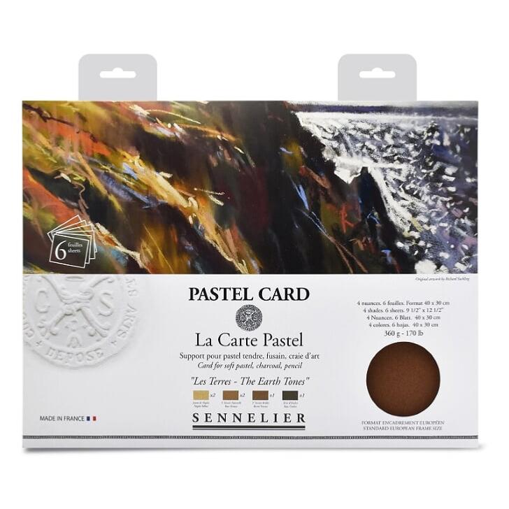 Papier Pastel Card pour Pastel Sec 6 f 30x40cm Terre Sennelier